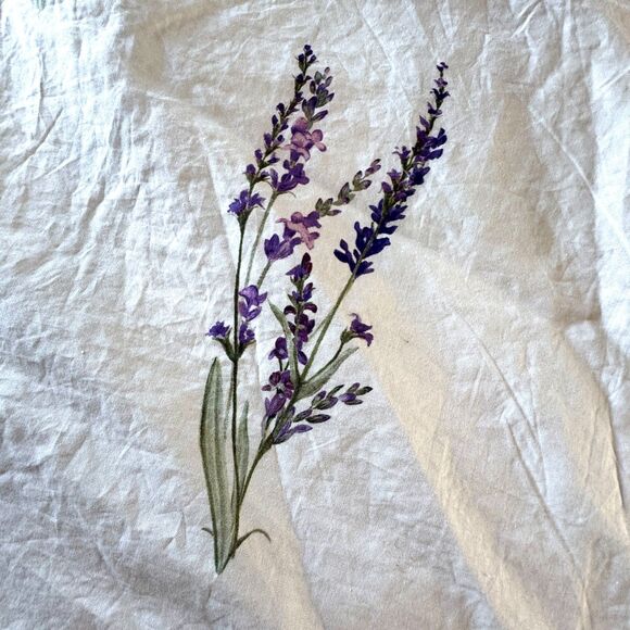 Pottery Barn Monique Lhuillier Lavender Province Euro Pillow Sham Cotton - Picture 3 of 9